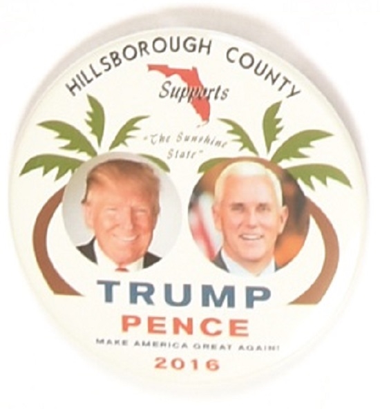 Trump Hillsborough County, Florida, 2016 Pin