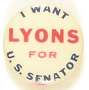 Lyons for U.S. Senator, Illinois