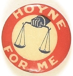 Hoyne for Me Chicago Pin