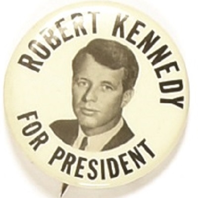 Robert Kennedy Black, White 1968 Celluloid