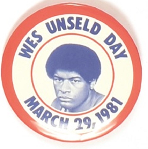 Wes Unseld Day Baltimore NBA Pin