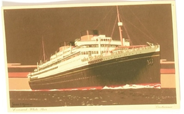 Ocean Liner Britannic Postcard