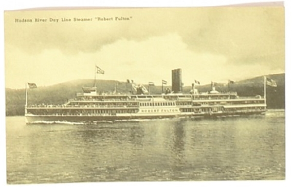 Robert Fulton Steamer Postcard