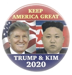 Trump. Kim Keep America Great