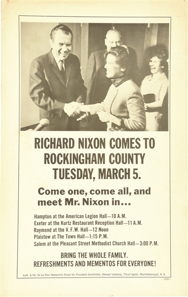 Nixon New Hampshire Poster