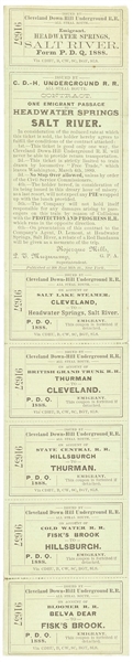Rare Salt River 1888 Ticket Sheet