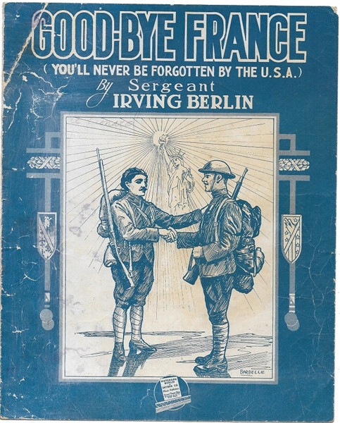 Goodbye France by Irving Berlin Sheet Music