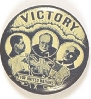 FDR, Churchill, Stalin World War II Victory Pin