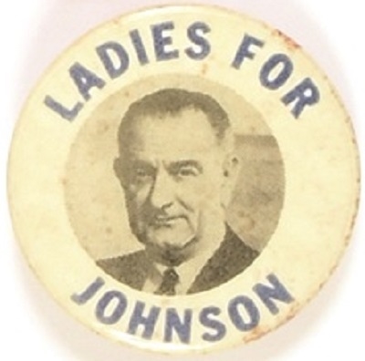 Ladies for Johnson Blue Letters, Black Photo