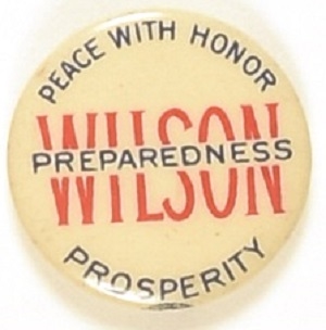 Wilson Preparedness, Peace With Honor
