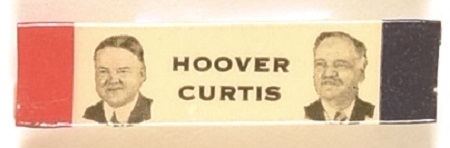 Hoover, Curtis Celluloid Jugate Bar