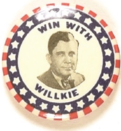 Win With Willkie Stars and Stripes