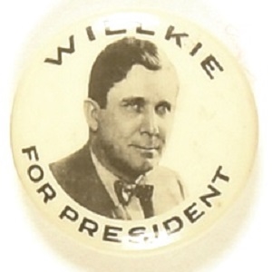 Willkie for President Picture Pin