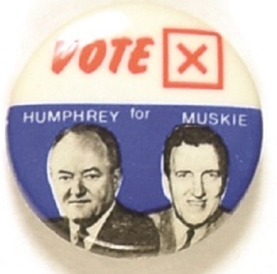 Humphrey, Muskie Vote Jugate