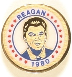 Ronald Reagan 1980 Clutchback Pin