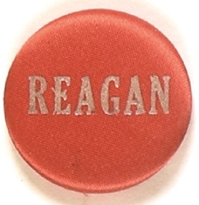 Reagan Red Cloth, Gold Letters Pin