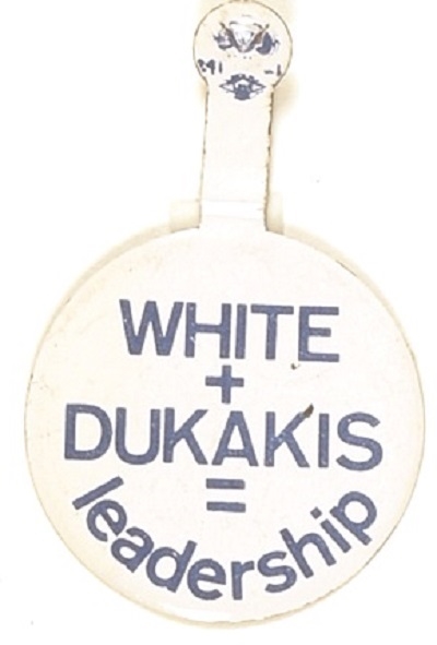 White and Dukakis Massachusetts Litho Tab