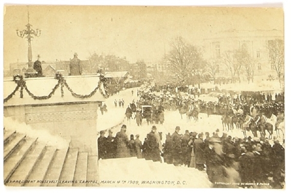 Theodore Roosevelt 1909 Inaugural Postcard