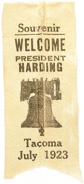 Welcome President Harding Tacoma Ribbon