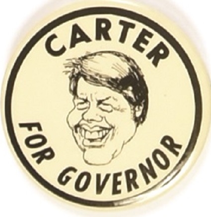 Carter for Governor Cartoon Pin