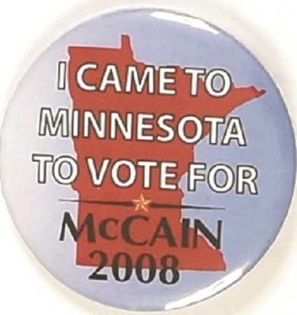 I Came to Minnesota to Vote for McCain