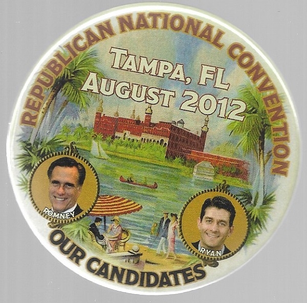 Romney, Ryan Colorful Tampa Celluloid