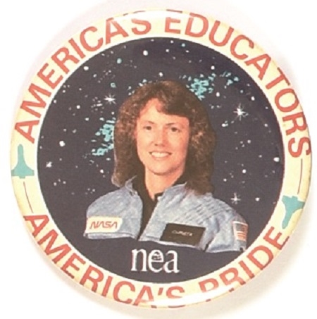 America’s Educators Christa McAuliffe Space Shuttle Challenger Pin