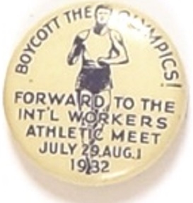 Boycott the Olympics, 1932 Workers Athletic Meet