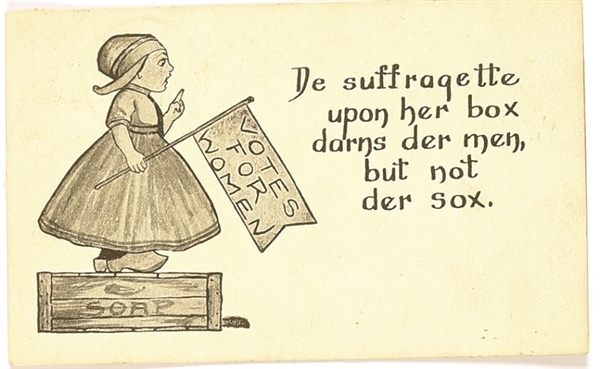 Suffragette Stand Upon Her Box Postcard