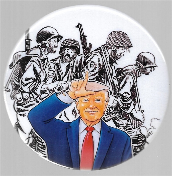 Anti Trump Mauldin Style Cartoon Pin by Brian Campbell