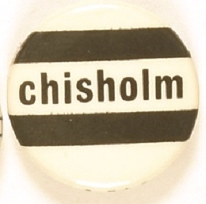Shirley Chisholm Black, White Celluloid