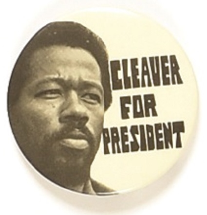 Cleaver for President White Celluloid