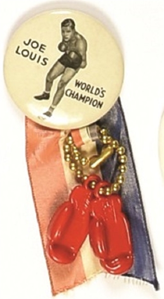 Joe Louis Worlds Champion Pin, Boxing Gloves