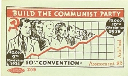 Communist Party 1938 Convention Stamp