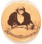 Have Supper With Me Rare Chimpanzee Pin