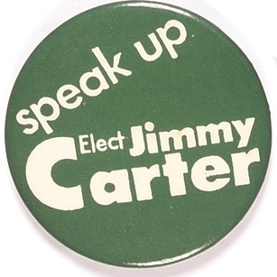 Speak Up Elect Jimmy Carter Georgia Green Version