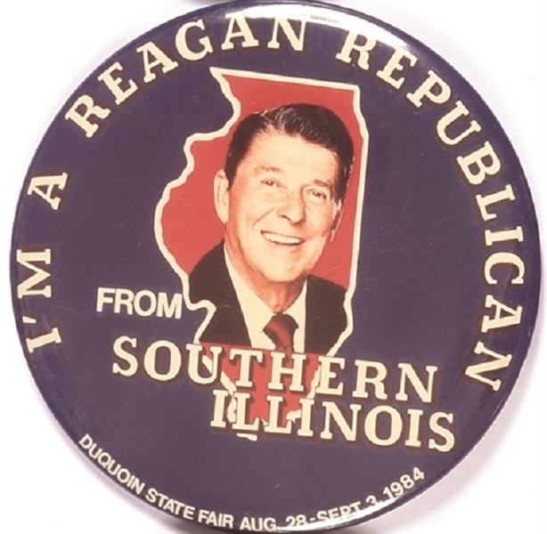 Southern Illinois Reagan Republican Duquoin State Fair Pin