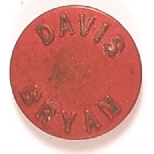 Davis, Bryan Rare Red Embossed Pin