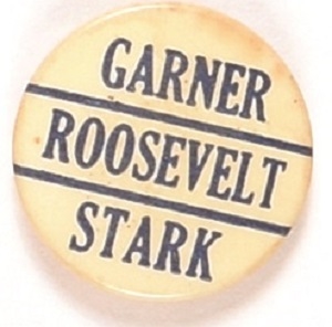 Roosevelt, Garner, Stark Missouri Coattail