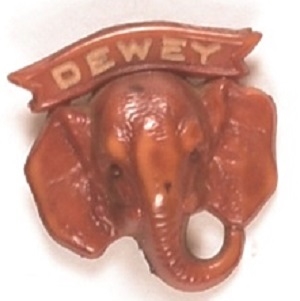 Dewey Brown Plastic Elephant