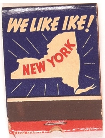 We Like Ike New York Matchbook