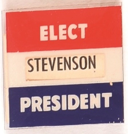 Eisenhower, Stevenson Mechanical Pin