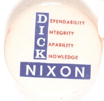Dick Nixon 1960 Celluloid