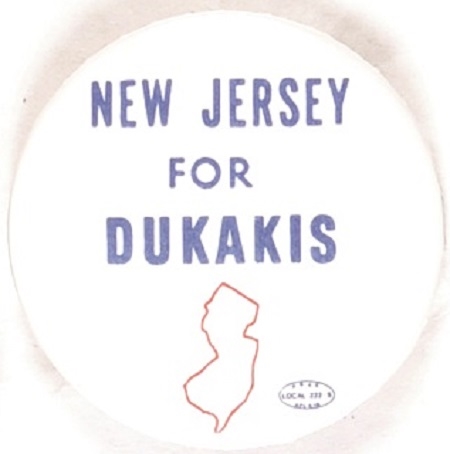 New Jersey for Dukakis 88