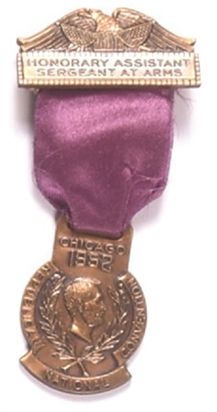 Eisenhower 1952 Convention Badge