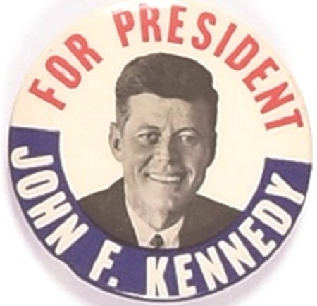 Kennedy for President 1960 Classic Design Celluloid