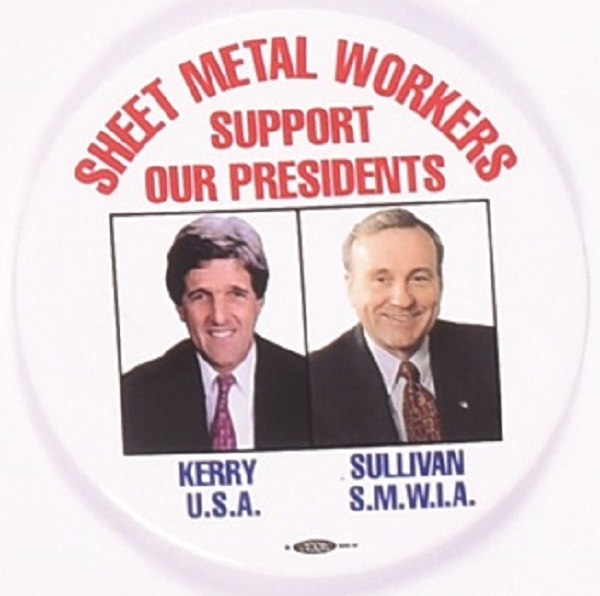Sheet Metal Workers Support Kerry, Sullivan