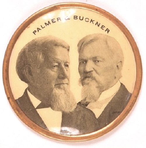 Palmer and Buckner Gold Democrats 1896 Shell Piece