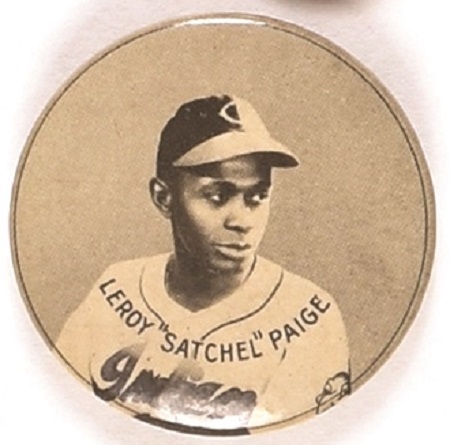 Leroy Satchel Paige Cleveland Indians Celluloid