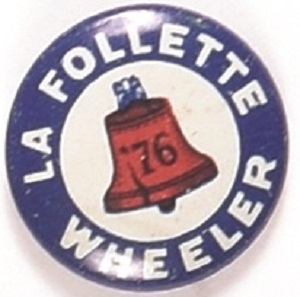 LaFollette, Wheeler Liberty Bell Pin